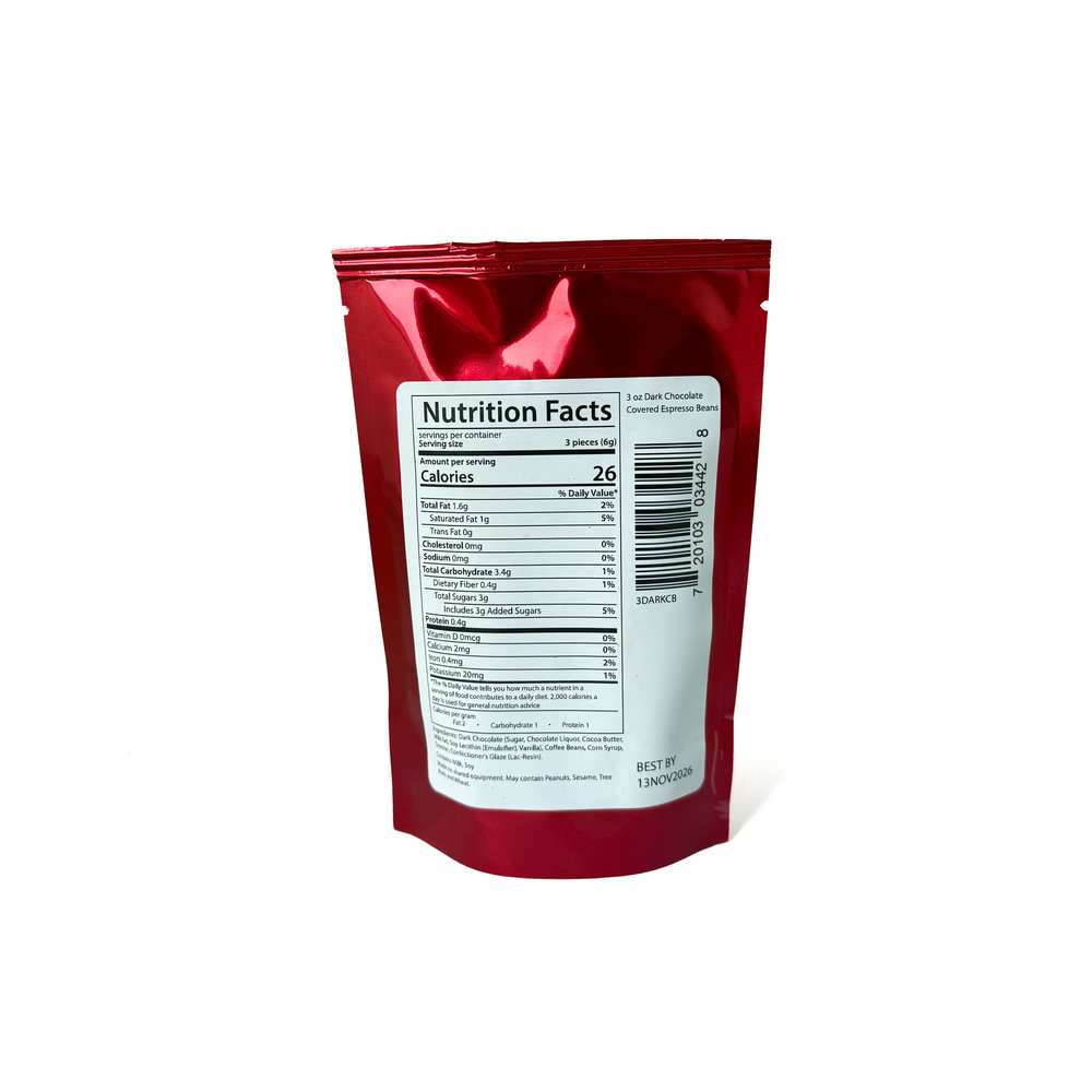 Dark Chocolate Covered Espresso Beans