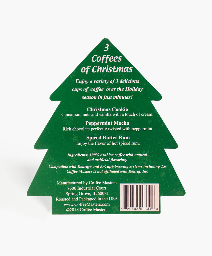 Christmas Coffee Tree - 3 Count Single Serve
